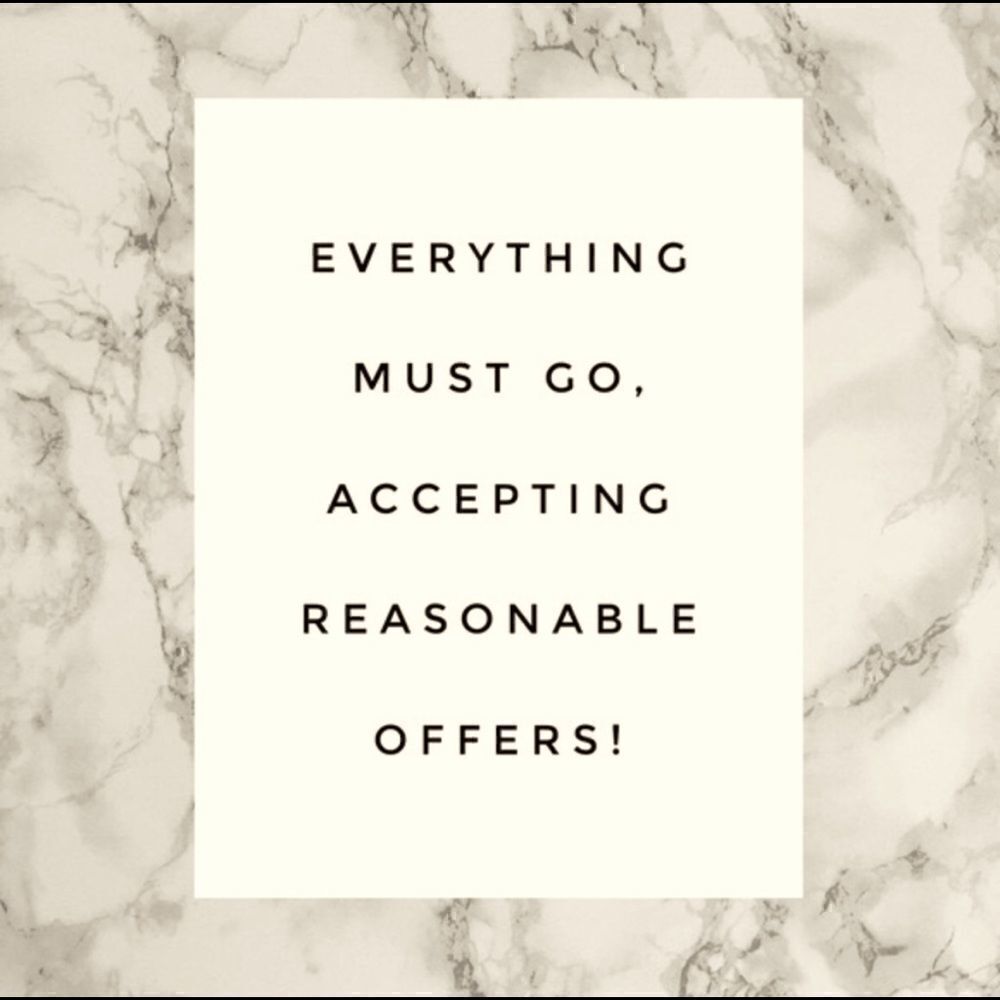 All reasonable offers excepted  
